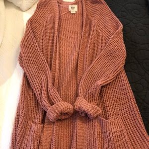 Knitted billabong long cardigan